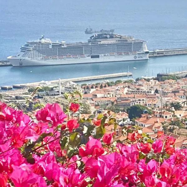 Casa ideal para famílias com vista mar desafogada, hotel en Funchal