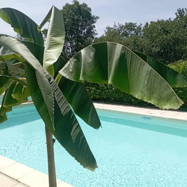 Gîtes Périgord Rocamadour Sarlat Gourdon naturiste de juin à sept, מלון בLescalparède