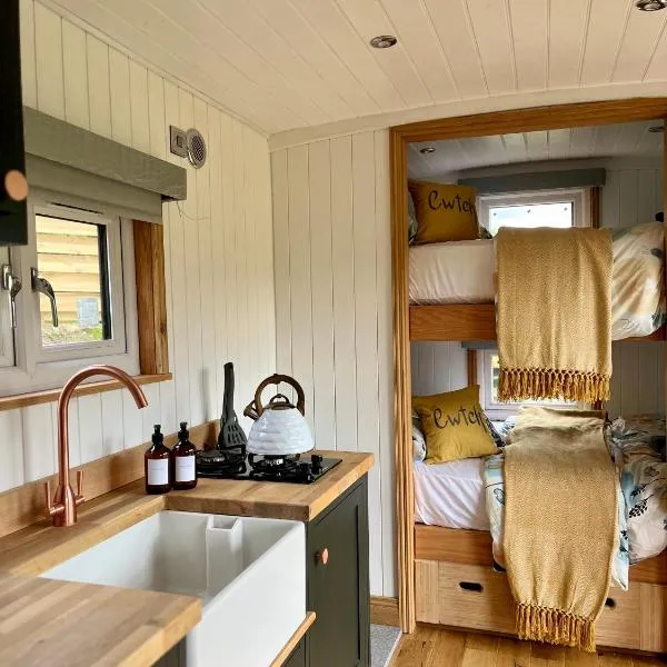 Llanelltyd에 위치한 호텔 Cwtch Cader Shepherds Hut