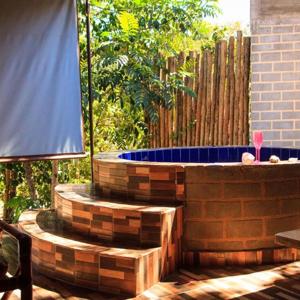 Chalé com churrasqueira e jacuzzi aquecida