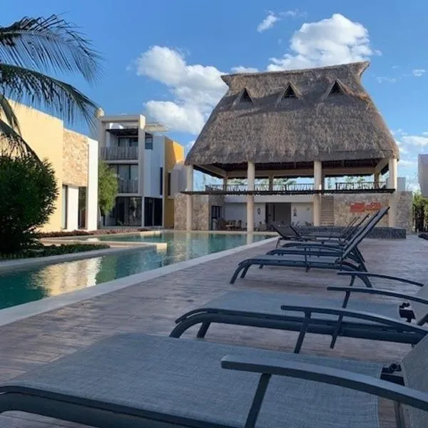 Telchac Villa de 3 pisos con club playa, hotel v destinaci Telchac Puerto