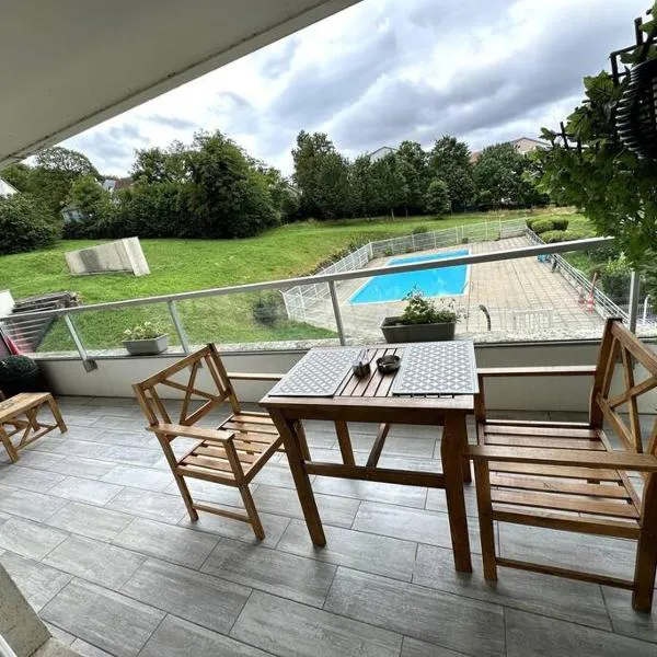 Besançon- Appart avec balcon et piscine pour Groupe pro et famille, Hotel in Besançon