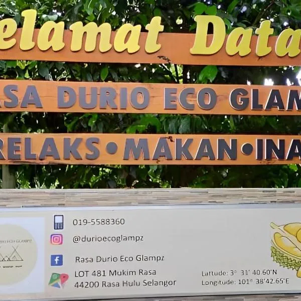 Rasa Durio Eco Glampz, hotel di Rasa