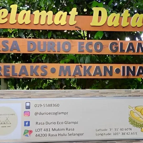 Rasa Durio Eco Glampz, hotel in Kampong Sungai Tamu