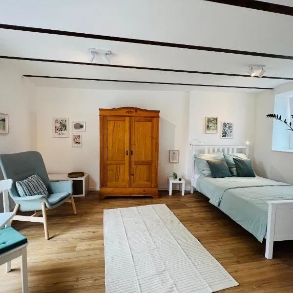 Vyne Apartments - Studio - Privater Hof - Parkplatz - nahe Weinstraße, hotel a Großfischlingen