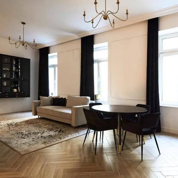 Komfortowy apartament z parkingiem, 70m2, Śródmieście -klimatyzacja, dostęp na kod-Polonia Resident, hotel i Łódź