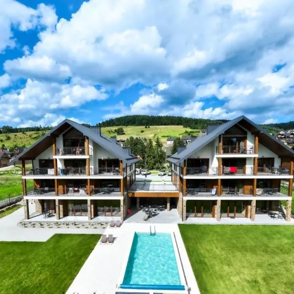 Apartamenty Mariza Szczawnica Jaworki - Sauna, Jacuzzi, Opcja Śniadań Bufetowcyh, Piękne i Nowe Apartamenty 1km od Wąwozu Hom, hotel in Szczawnica