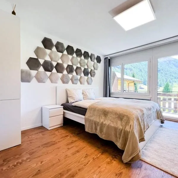 Panorama apartment for 2 near Zermatt、テッシュのホテル