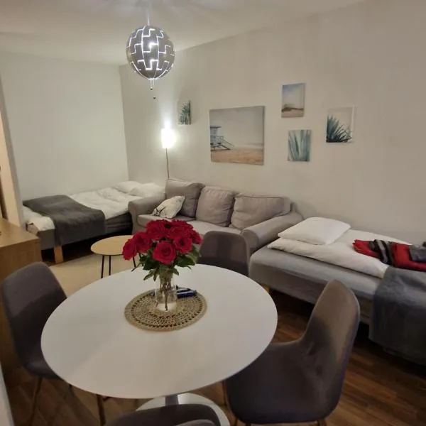 Lovely studio apartment, glazed balcony and own parking space, hotel en Hyvinkää