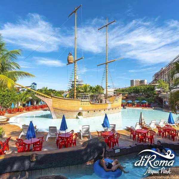 Novo hotel Diroma 2024 - Spazzio Diroma - com Acqua Park todos os dias, khách sạn ở Caldas Novas