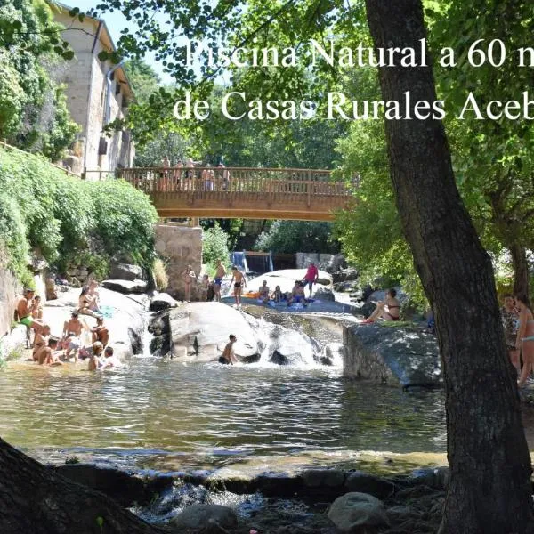 Disfruta del verano en Casas Rurales Acebuche con PISCINA NATURAL, hotell i Jarilla