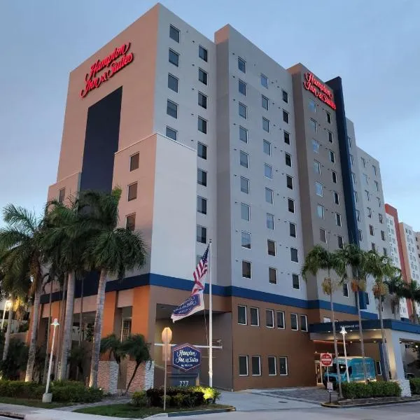 汗姆頓酒店邁阿密機場南/藍礁湖，南邁阿密的飯店
