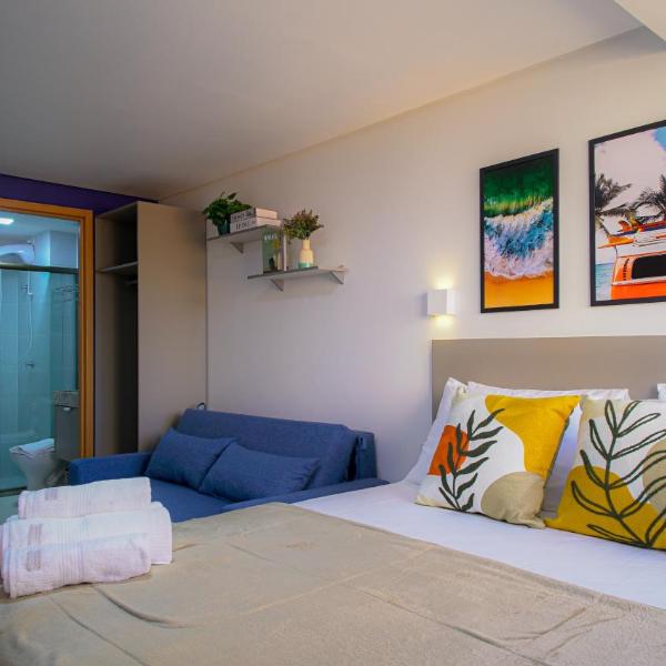 Flat Completo Prox Manaíra Shopping e Praia
