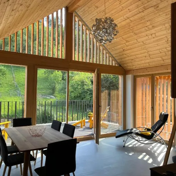 MARYS family friendly Apartments,VISIT RHINE FALLS for FREE if you stay 2 nights, SOHO 95m2 2-Bedrooms 2nd floor & SOUTH BEACH 105m2 3-Bedrooms & LOFT 115m2 3-Bedrooms Suite with Galerie,LOFT Netz 20m2, Pinball, Schaffhausen-Hemmental, Rheinfall 10 km, hotel v destinaci Schaffhausen