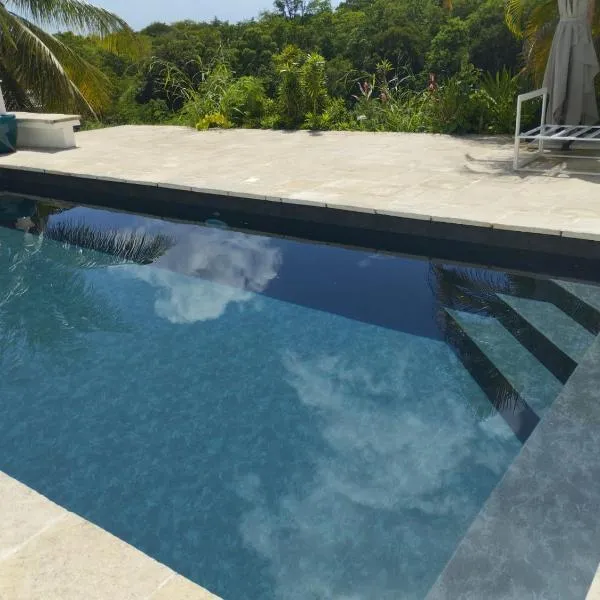 Villa vue mer avec logements indépendants piscine privative, hotel in Grand-Bourg