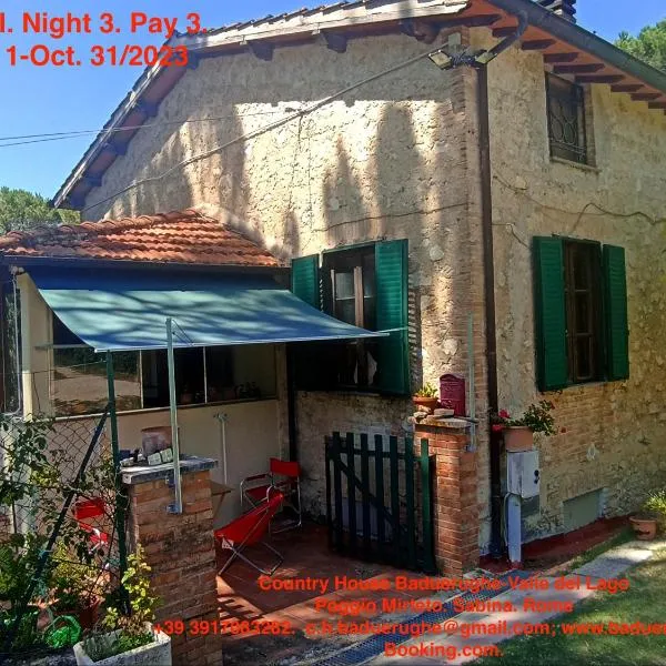 Baduerughe - ValledelLago, hotel v destinaci Poggio Mirteto