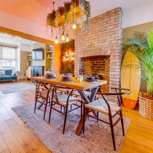 Boho Beach House: Hot Tub, hotell i Cleethorpes