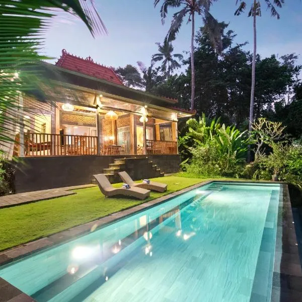 Villa Kupu Kupu Blayu - Amazing Rice Field view Between Canggu and Ubud, hotell i Penebel
