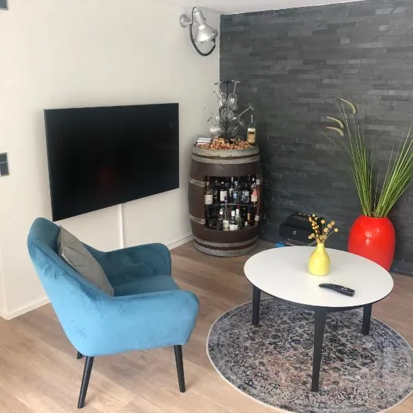 Nyistandsat højloftet kælderlejlighed på 70 m2 i Viborg centrum, med plads til 4 personer, hotel v destinaci Viborg