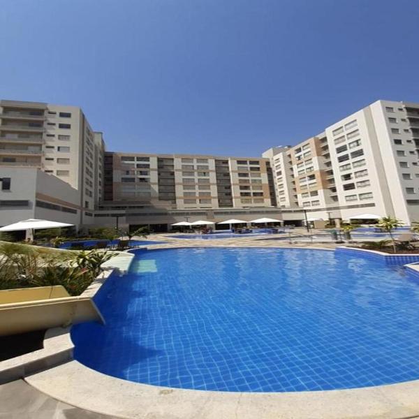 Parque Veredas flat 311 VISTA PARA AS PISCINA ASCESSO AO RIO AO LADO DO HOT PARK