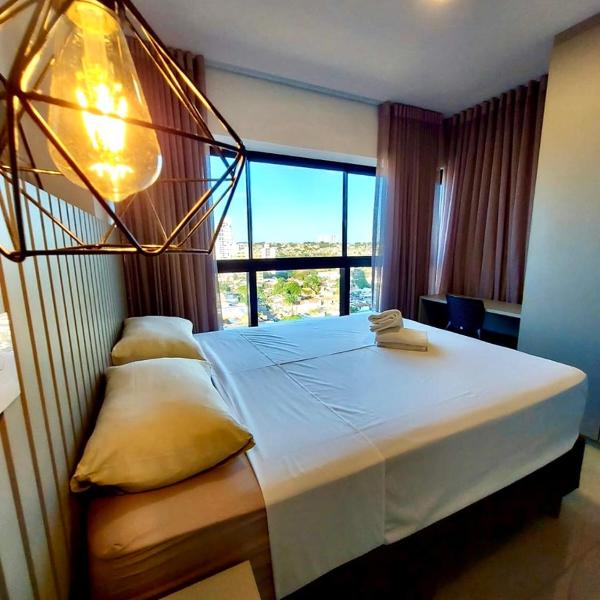 Uma Linda Vista com Quarto Privativo no Ed. Vertigo