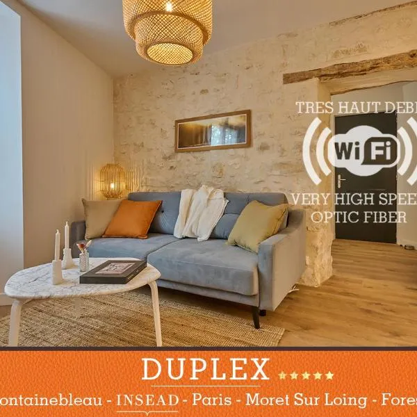 Appartement standing à 7min de Fontainebleau centre, 3min de Moret-sur-Loing et 45min de Paris (1min à pied de la gare), hótel í Veneux-les-Sablons