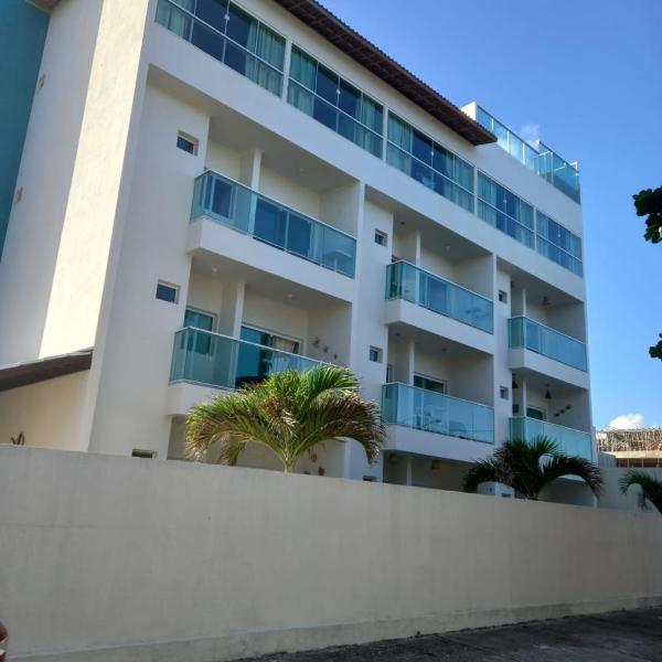 Flat beira mar a 30m do mar 200m das piscinas de Porto Mahalo Residence P-2-4e 6 pessoas