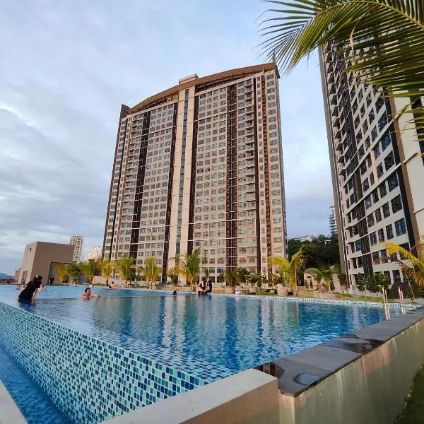 Jesselton Quay JQ Homestay #4-6 pax# Free Parking#、コタキナバルのホテル