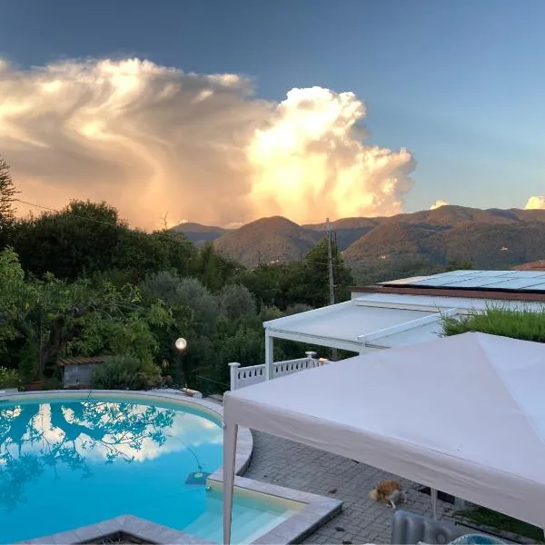 La casa nel verde con piscina, hotel in Polverara