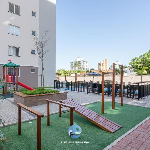 Aptos em Bal Piçarras a150m da PRAIA, dois quartos, sala de estar, COZINHA COMPLETA, SACADA com CHURRASQUEIRA, WI-FI, PISCINA, PORTARIA 24h, PLAYGROUND e QUADRA DE ESPORTES - Foto 5