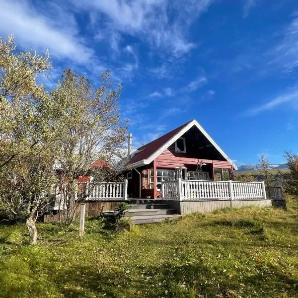 Northen Lights Cabin, Riverside, Mountain view, hotel v destinaci Rjúpnavellir