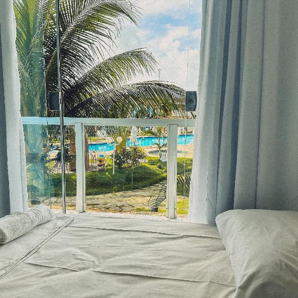 Casas no Residencial Mont Sião com 1, 2 ou 3 suítes (todas com ar condicionado) condomíno a poucos metros da praia de Taperapuã (Axé Moi), com 2 piscinas adulto, 2 infantil, sauna e 2 portarias, casas com internet privativa 300MBPS - Foto 2
