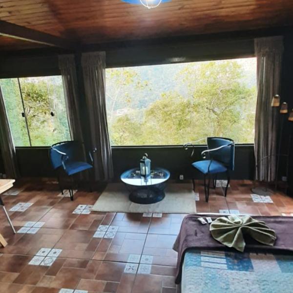 Chalé Pakere Montebello Lumiar - lareira, wi-fi, sauna, piscina - vista incrível - locação do chalé sem prestação de serviços - Foto 5
