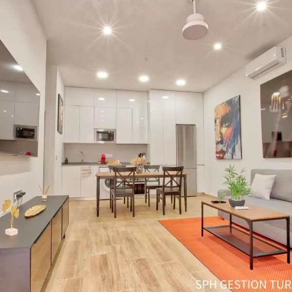 Apartamento Lokys centro ciudad, parking privado gratuito, hotel din Murcia