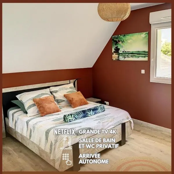 Chambre Zen - SDB WC Privatif - Entrée autonome - Grande TV NETFLIX, hotel v destinaci Compiègne