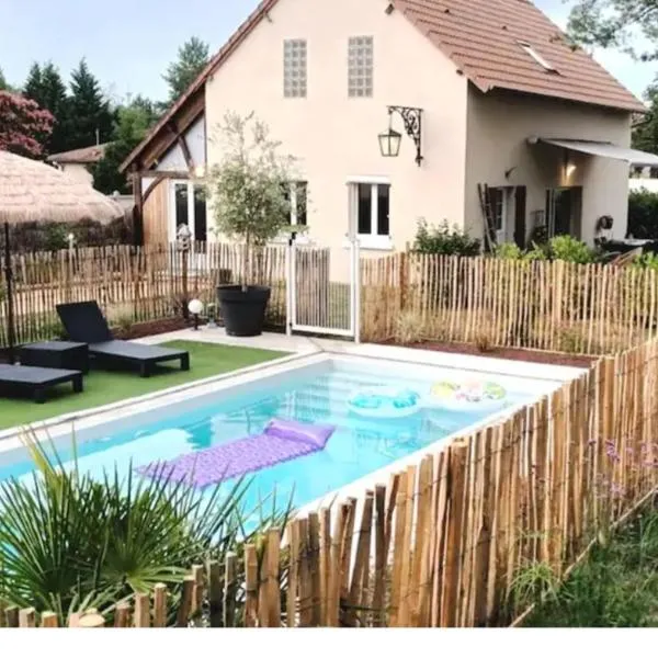 proche chateaux et zoo de beauval: gîte de sologne, hotel v destinaci Pruniers