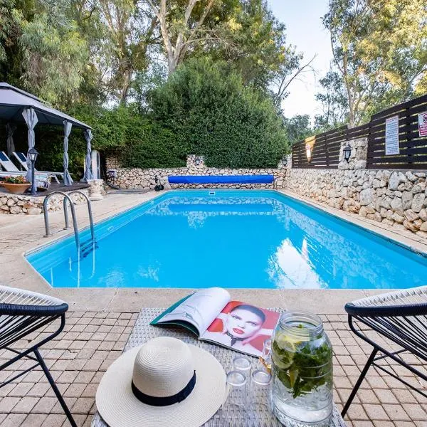 THE HOUSE ROSH PINA - 3BRM WITH POOl, hotel v destinaci Roš Pinna