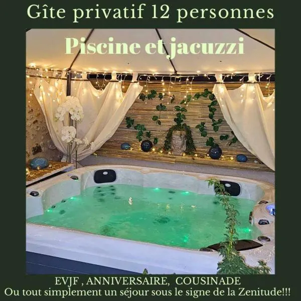 Gîte au cœur des vignes avec piscine et spa, hotel v destinaci Saudoy
