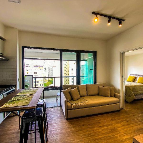 Bela Cintra Piscina Terraço Sala e Quarto Perto Paulista