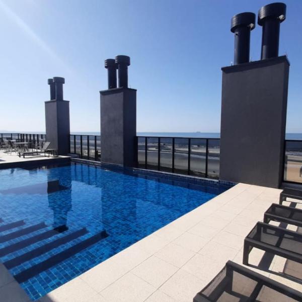 Studio 107 Maravilhoso Frente Mar com Piscina