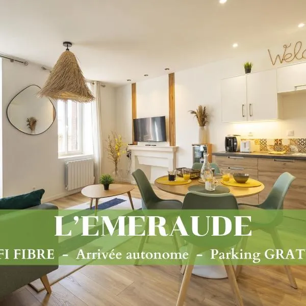 L'Emeraude - 1 à 4P - Wifi Fibre - Parking Gratuit, готель у місті Пон-д'Ен