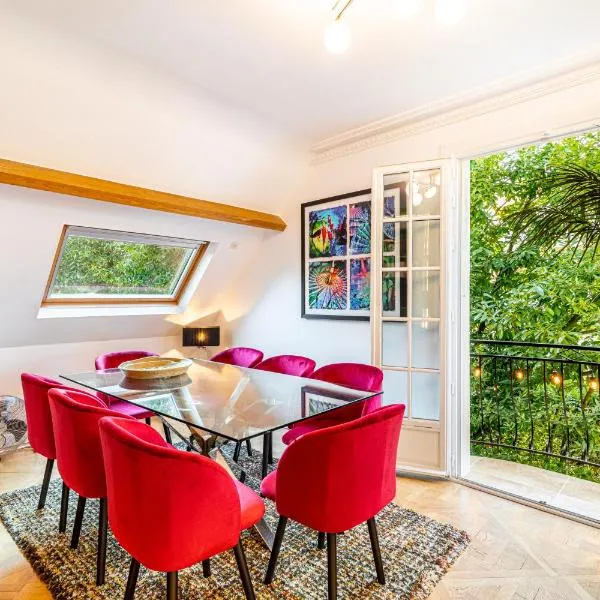 Stylish Modern Apartement - Art, Design, Garden, Villa des Ammonites, khách sạn ở Meudon