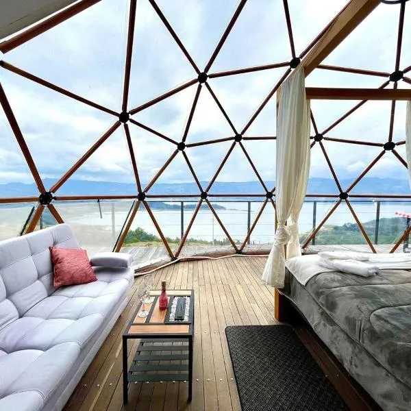 Lujoso Glamping MarQua Spa Guatavita Wifi Cocina, hotel v destinaci Guatavita