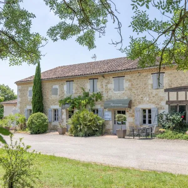 Logis Hôtel La Ferme de Flaran, hótel í Maignaut