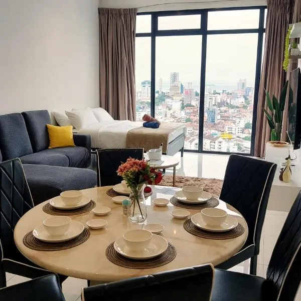 SkyPool 2BR 9pax Premium Suite@Beacon @Georgetown @Penang, hotell i George Town