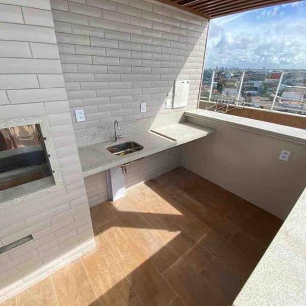Lindo e novo apto com vista para o mar de Pituba c/garagem - Foto 3