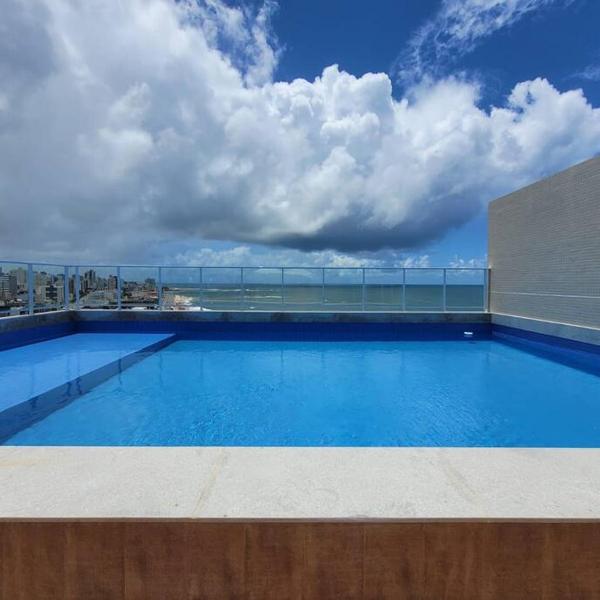 Lindo e novo apto com vista para o mar de Pituba c/garagem - Foto 4
