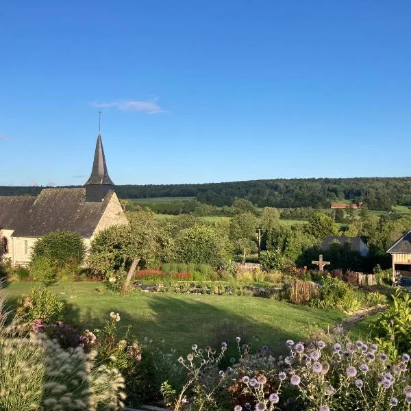 Les Herbes Flottantes, hotel v destinaci Englesqueville-en-Auge