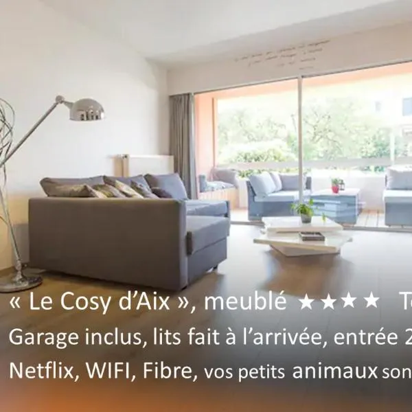 Aix Centre Cosy Calme Garage Terrasse, hotel in Aix-les-Bains