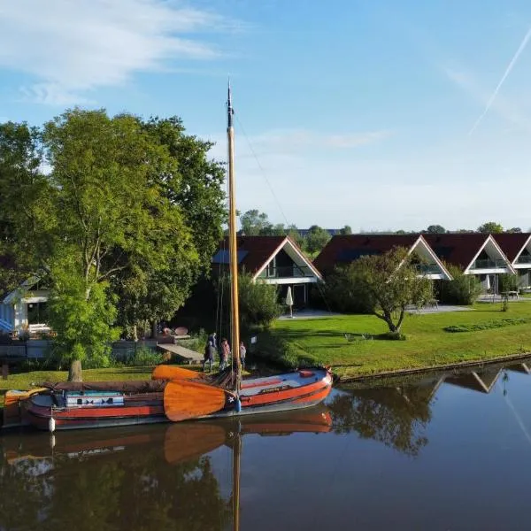 Vakantiehuis aan het water - vakantiepark de Schreiershoek, hotel v destinaci Dokkum